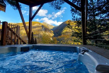 L'Empreinte, cabane vue imprenable & spa à Saint Etienne De Tinée (2)