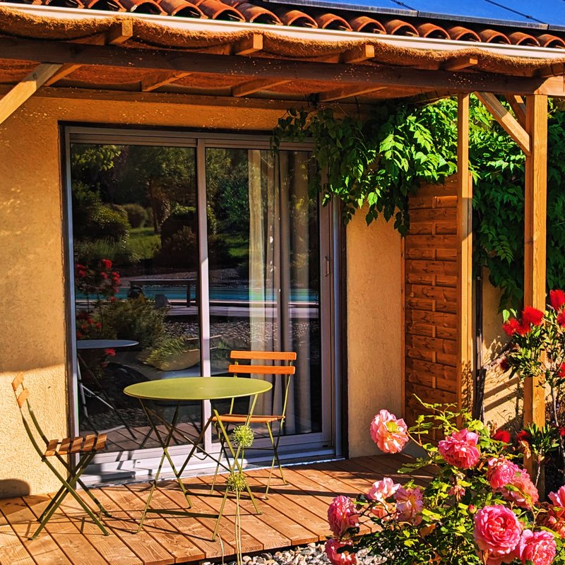 Villa Font Vive - Chambre d'hôtes "La Beaume" écologique avec piscine et cuisine à Grospierres (5)
