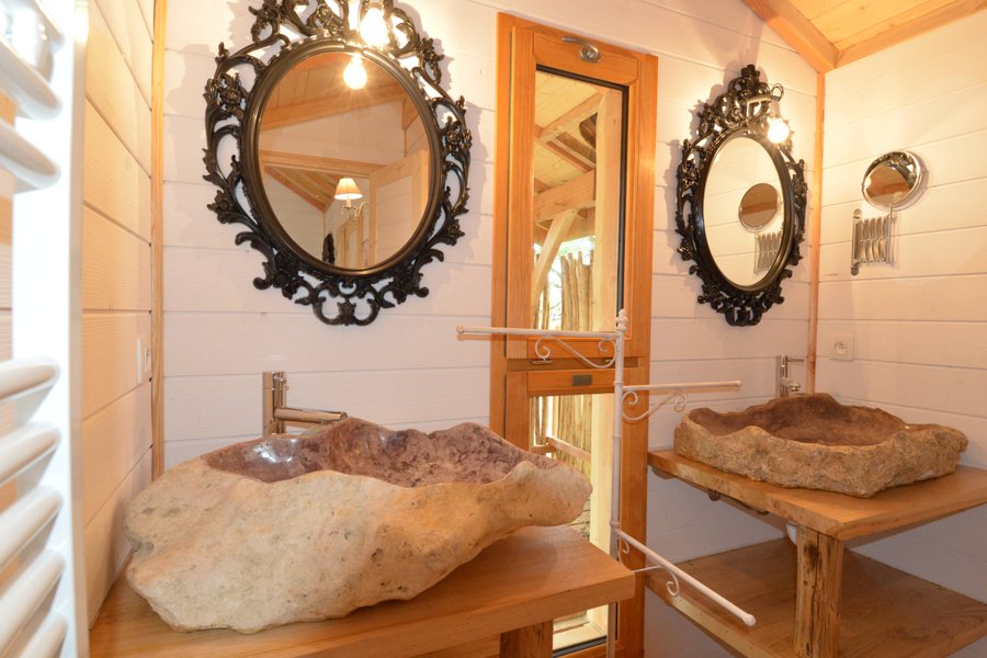 salle de bain cabane