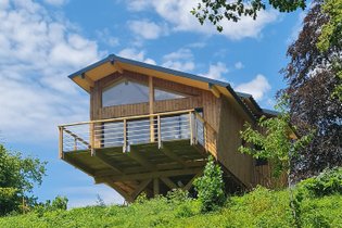 Cabane sur pilotis Jura