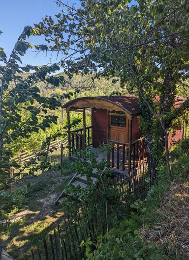 Roulotte en Ecolieu à Barjols