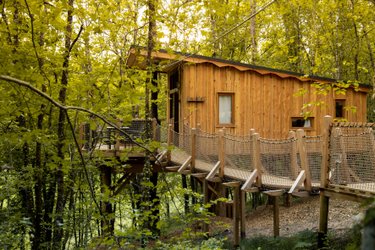 Cabane avec spa "Carrelet" PMR ou Familiale à Lamothe-Fénelon (2)