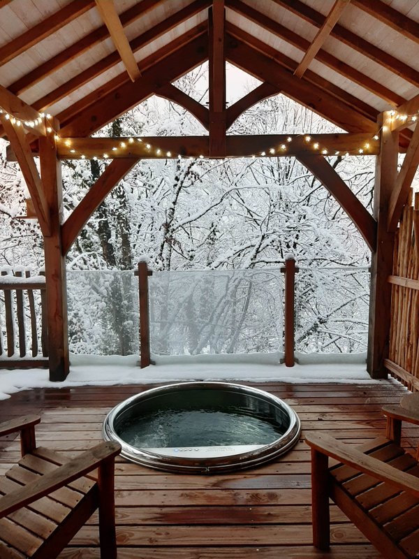 Cabane Spa Ecureuil à Bonlieu (22)