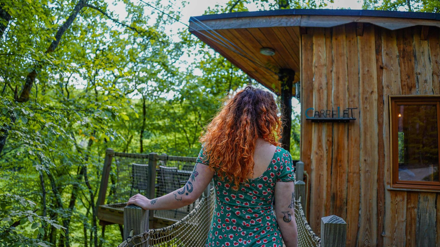 Cabane avec spa "Carrelet" PMR ou Familiale à Lamothe-Fénelon (3)