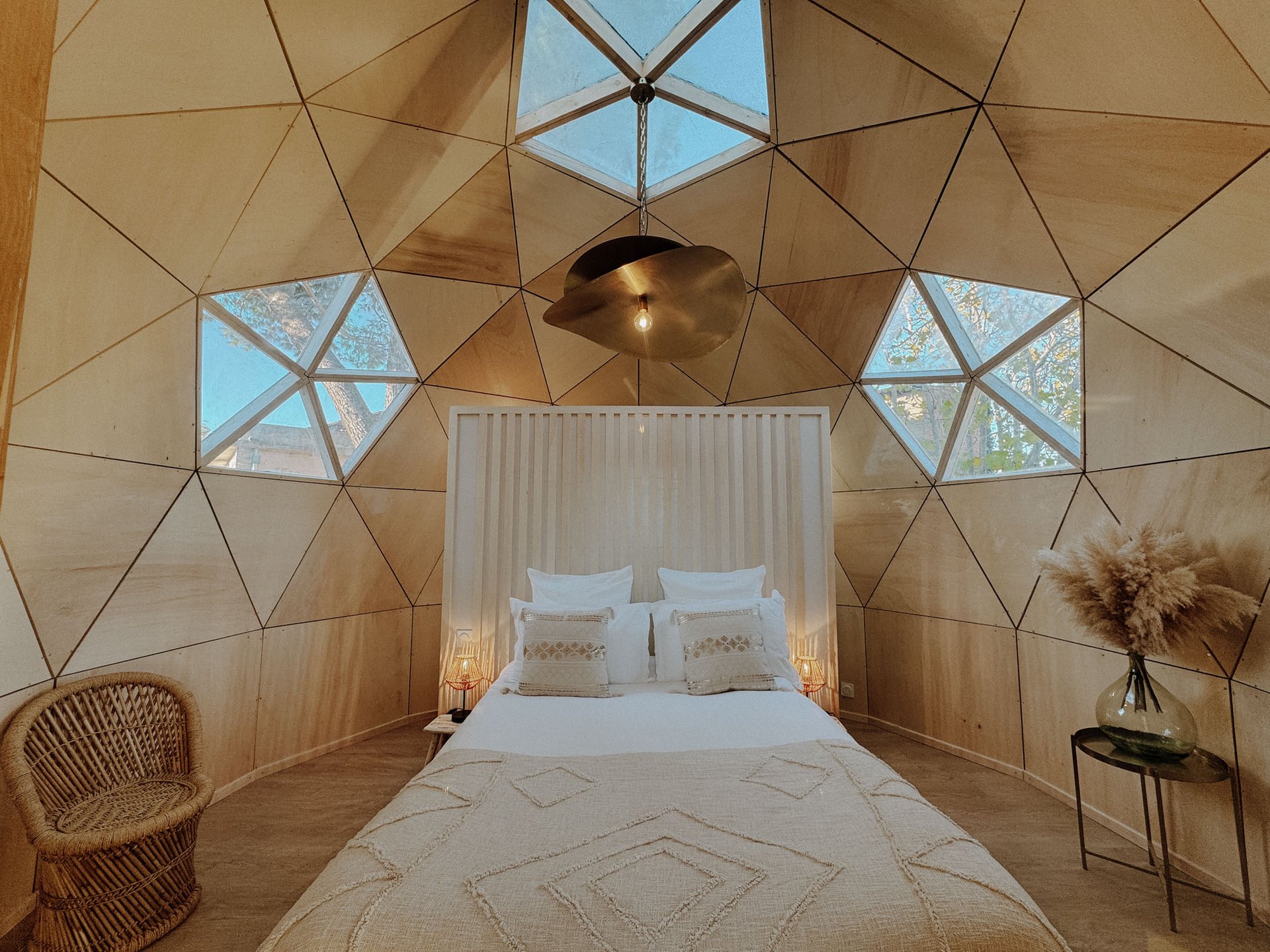 Ecolodge - Dôme en bois avec piscine & jardin : Dôme en Languedoc-Roussillon (Occitanie)