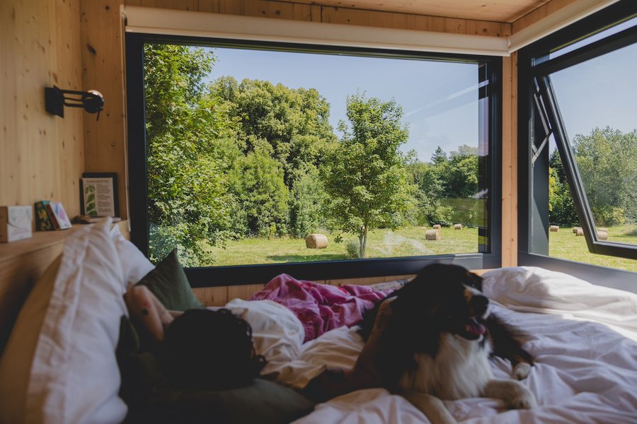 Hébergement AbracadaRoom : Parcel Tiny House - en Picardie proche Lille et Paris vue prairie - Image 4