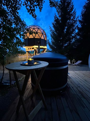 Hébergement AbracadaRoom : Dôme lunaire d'Oriana & Son bain nordique - Image 3
