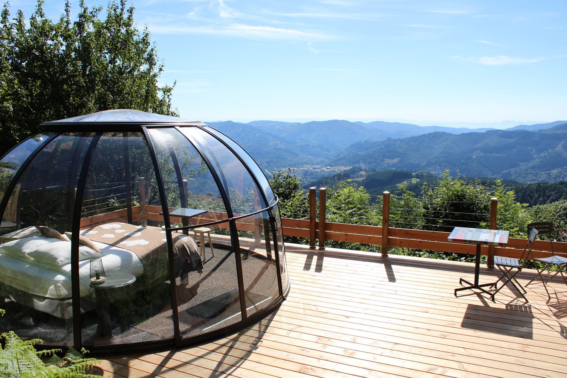 Hébergement UnicStay : Dôme Coton, accès piscine & SPA à Jaunac