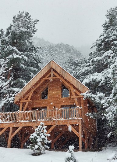 L'Empreinte, cabane & spa à Saint Etienne De Tinée
