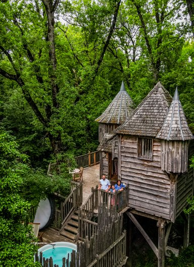 Cabane Château Milandes & Spa à Beaumontois En Perigord