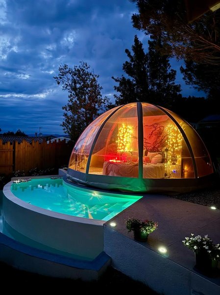 Hébergement AbracadaRoom : "F"anny - Wigwam, piscine & spa - Image 1