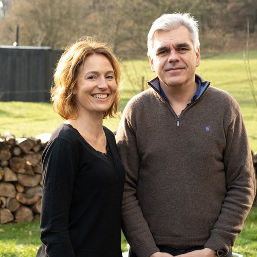 Hélène Trautmann and Stéphane Reverre, co-founders of Bleu Minuit.