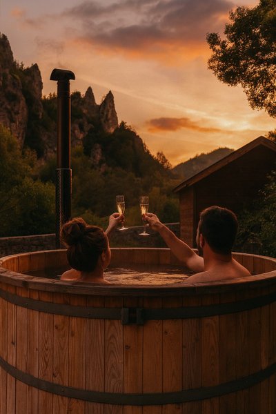 Hébergement AbracadaRoom : Le Chalet-Roulotte & Spa - Image 8