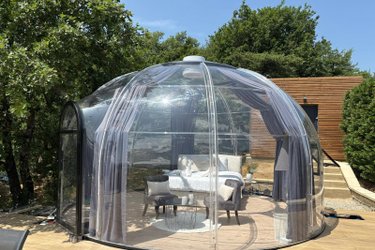 La Bulle StélléA SPA Privatif, Domaine CollinéA en Drôme Des Collines à Bathernay (4)