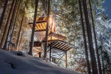 A la Belle Etoile - Cabane & Spa à Saint Nicolas La Chapelle (1)