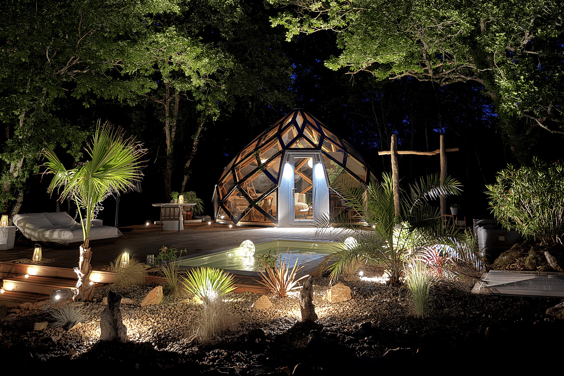 Hébergement UnicStay : Le Zôme de Janès Piscine & Spa privatif en forêt à Mauroux