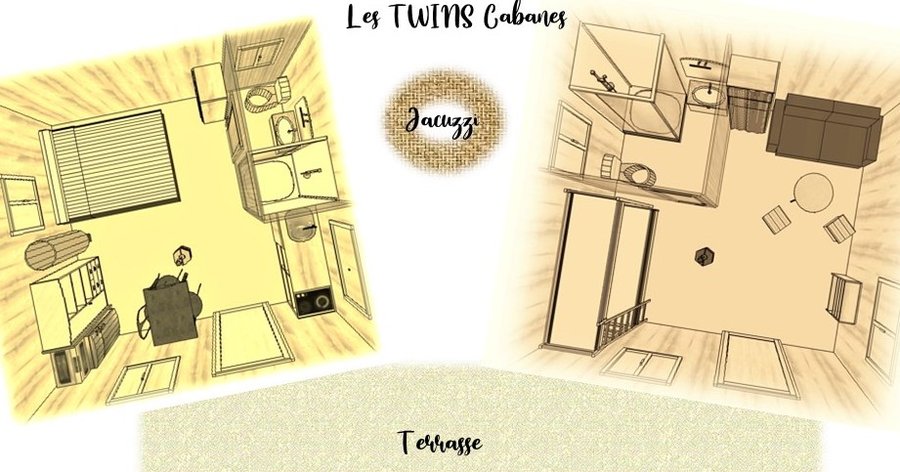Hébergement AbracadaRoom : Twin Cabane & SPA privé - Image 32