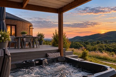 Cabane Spa et vue panoramique à Saint-Vincent-De-Cosse (2)