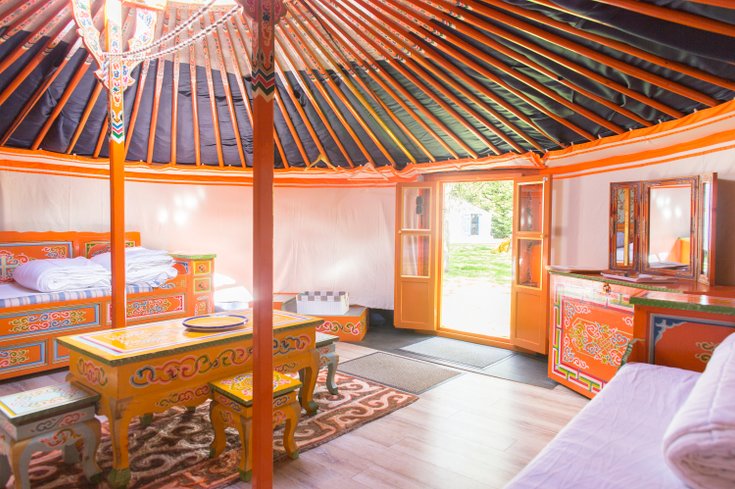 Hébergement AbracadaRoom : Yourte 4-6 pers - Grande Orange - 1ère - Image 4