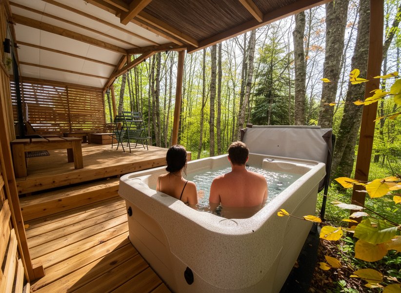 Hébergement AbracadaRoom : HY•Lødge Spa-2pers N°1 (Chalet nature avec spa privatif) - Image 2