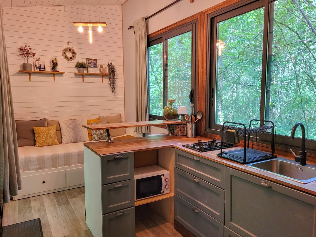 Tiny House Lumen & son bain bordelais à Saint Martin Curton (26)