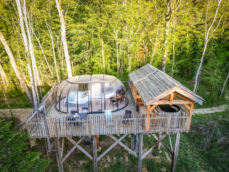 Hébergement AbracadaRoom : Grand dôme perché Spa - Geai des chênes - Image 17