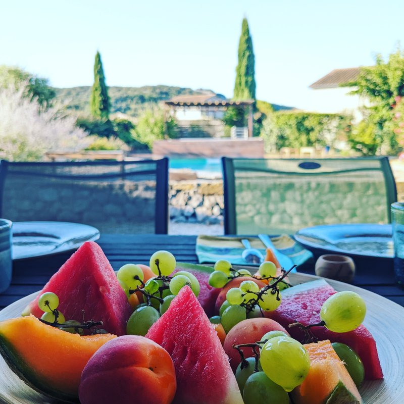 Villa Font Vive - Chambre d'hôtes "Le Chassezac" écologique avec piscine et cuisine à Grospierres (10)