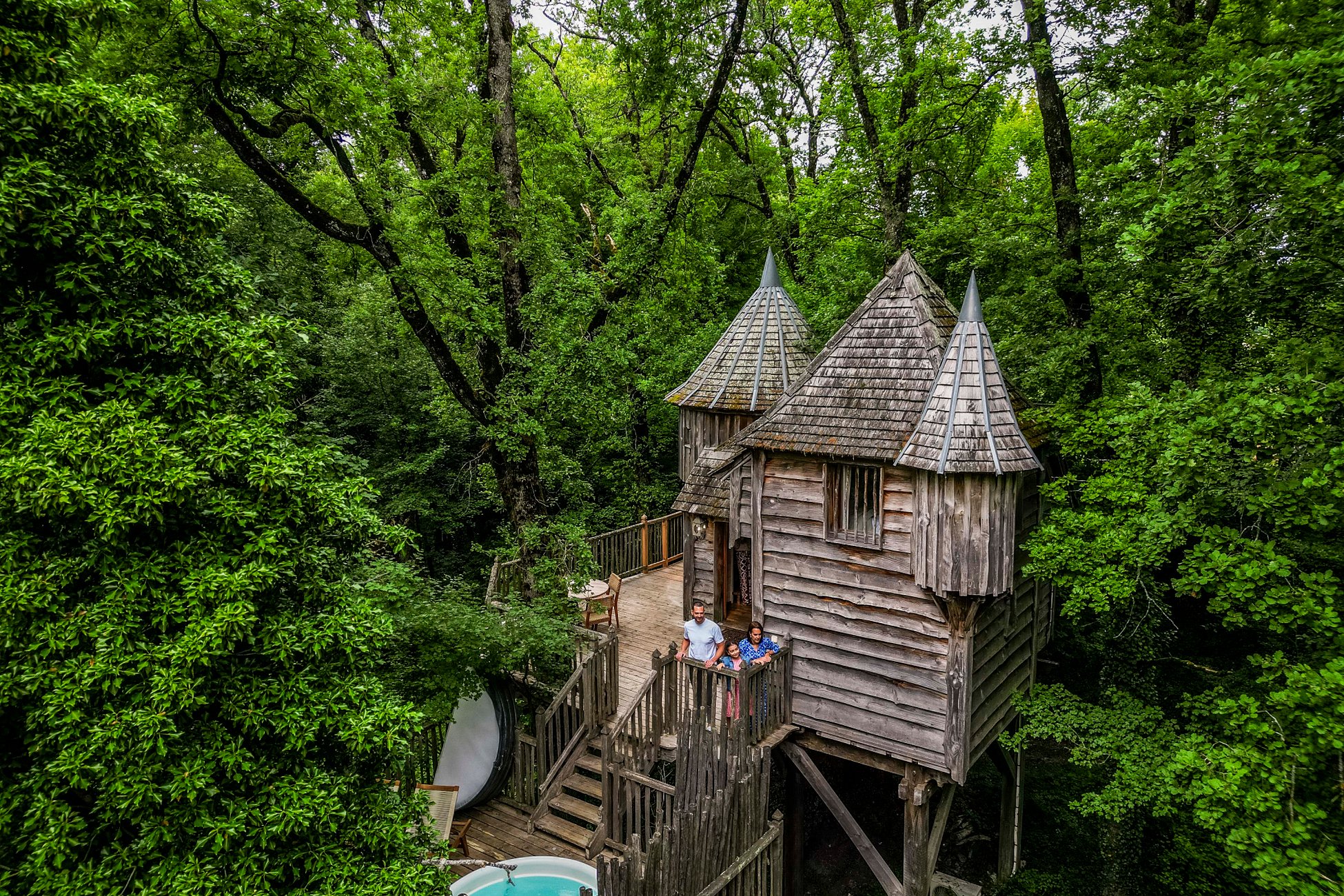 Hébergement UnicStay : Cabane Château Milandes & Spa à Beaumontois En Perigord