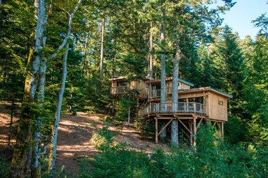 Cabane perchée Deluxe Duo avec Spa à Champdray (1)