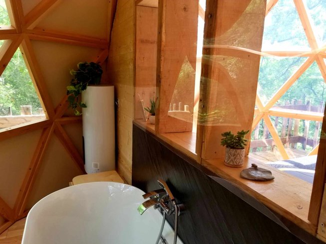 Hébergement AbracadaRoom : Dôme Stonewood sur pilotis & spa - Image 22