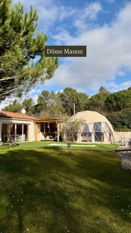 "M"ANON-Dôme Géodésique, piscine, spa et sauna. à Malves En Minervois (93)