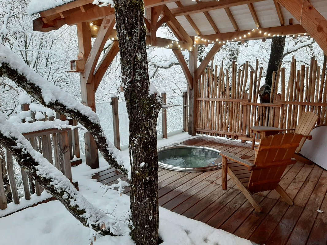 Cabane Spa Ecureuil à Bonlieu (23)