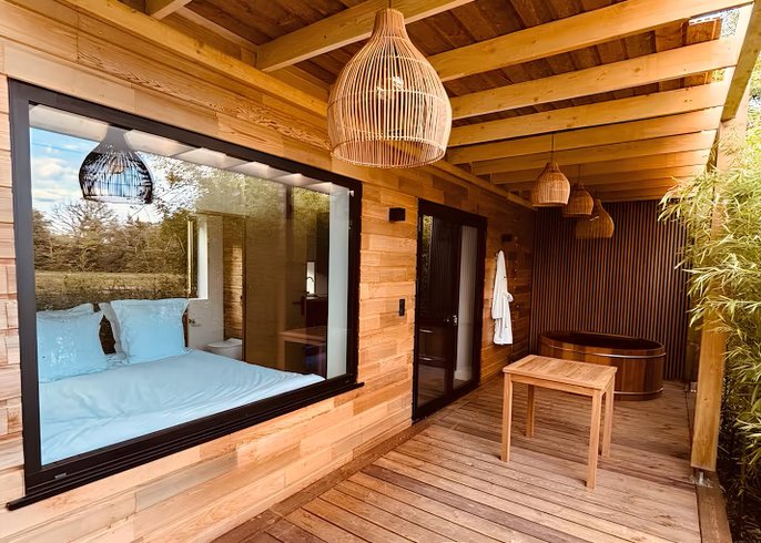 Hébergement AbracadaRoom : Lodge haut de gamme & bain nordique privatif au bord du Canal de Briare à 1h15 de Paris - Image 3