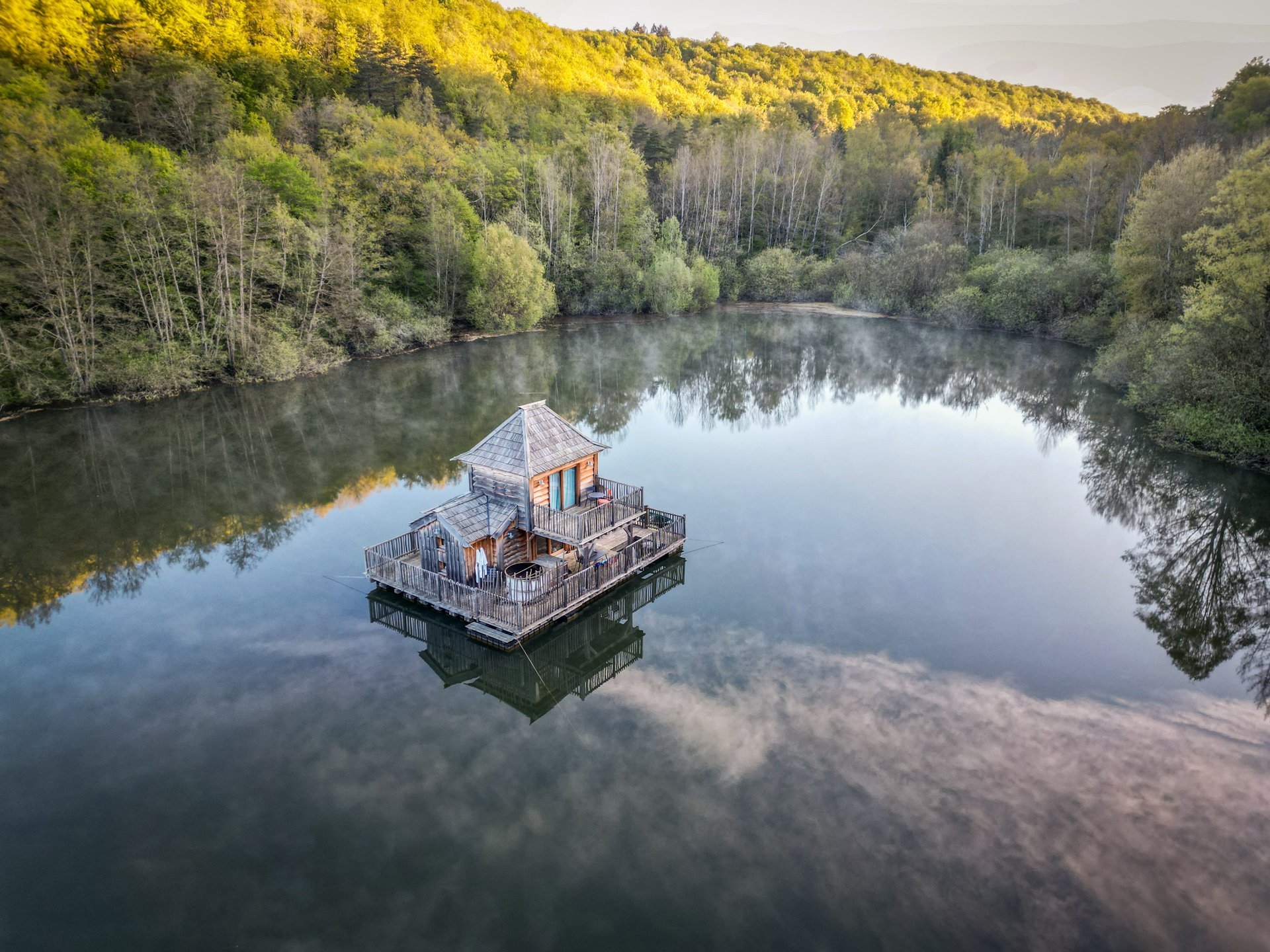 Cabane flottante Spa - Martin pêcheur