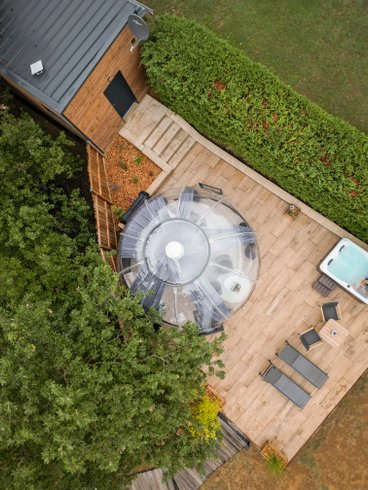 Hébergement AbracadaRoom : La Bulle StélléA SPA Privatif, Domaine CollinéA en Drôme Des Collines - Image 5