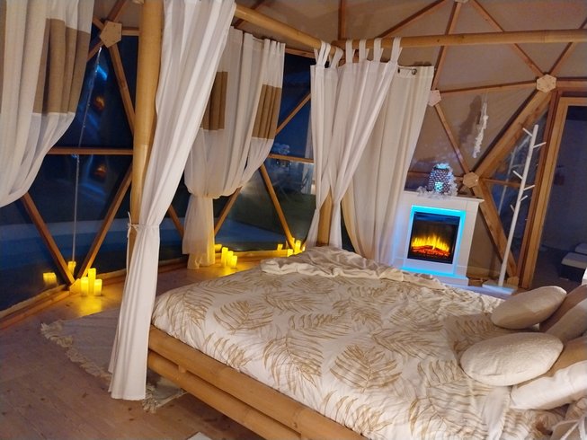 Hébergement AbracadaRoom : "M"ANON-Dôme Géodésique, piscine, spa et sauna. - Image 9