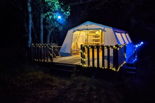 Tente et tente lodge Lot