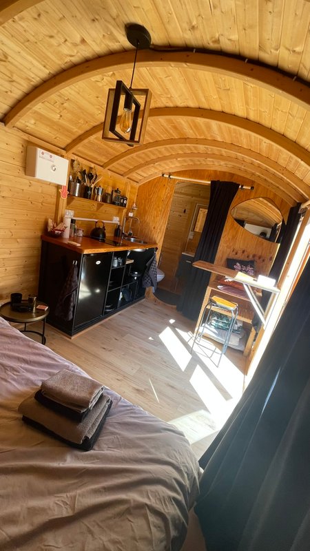 Tiny house MURATO avec baignoire extérieure à Murato (18)