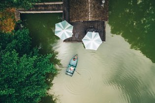 Cabane sur l'eau Saône-et-Loire
