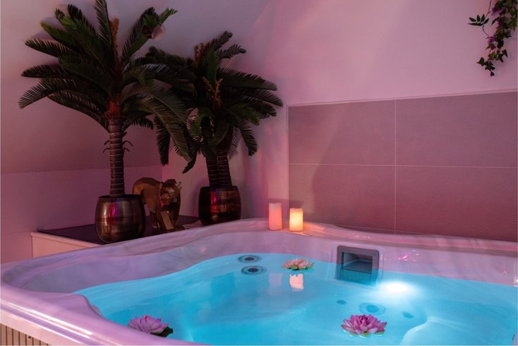 Hébergement AbracadaRoom : Suite Romantique le secret de Kama avec spa, sauna et douche bien être - Image 19
