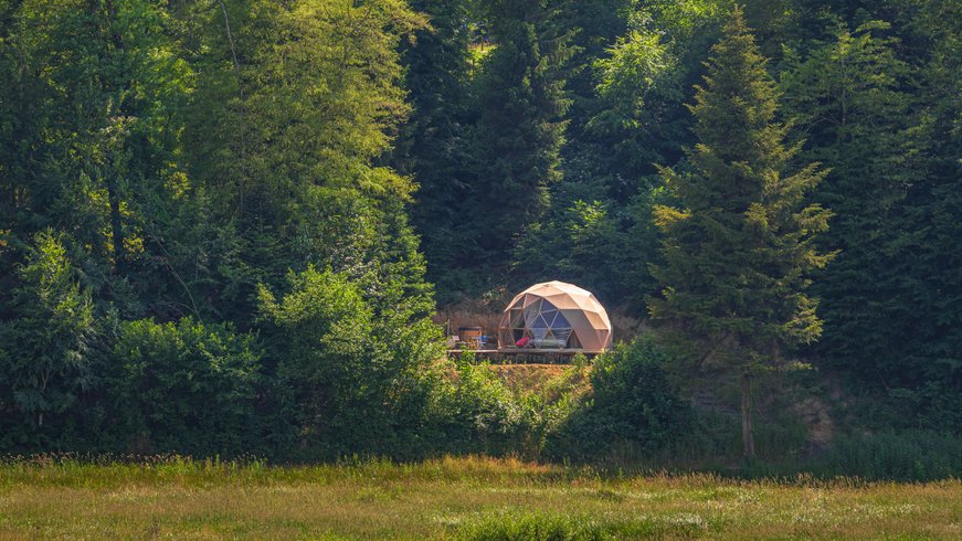 Hébergement AbracadaRoom : Andromède & Spa : Dôme Géodésique pour nuitée à la belle étoile - Image 1