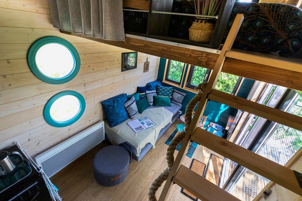 Tiny House  Ô P'tit Nid Milie  & son sauna : Classée 1 étoile à Bellefontaine (20)