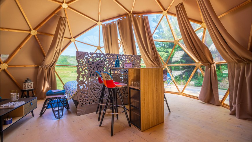 Hébergement AbracadaRoom : Andromède & Spa : Dôme Géodésique pour nuitée à la belle étoile - Image 10