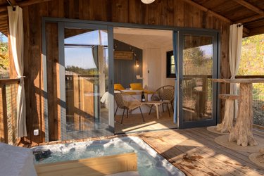 Cabane Miel et Coton -  spa privatif à Villarzel Du Razès (2)