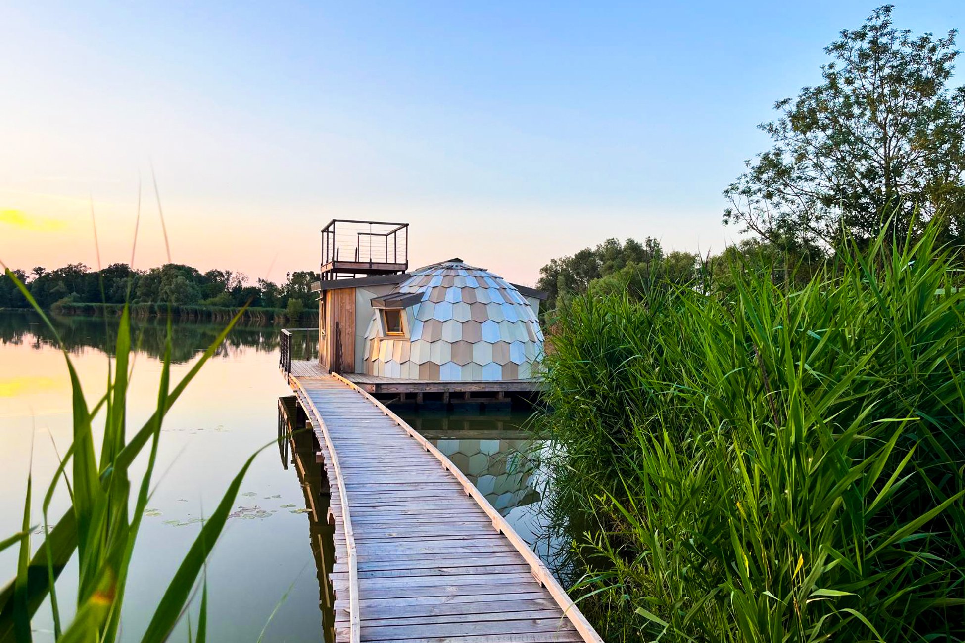 Hébergement UnicStay : Cabane Spa les Flots 4 pers à Bâgé-Dommartin