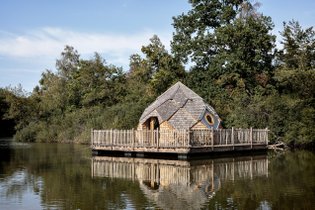 Cabane sur l'eau Territoire de Belfort