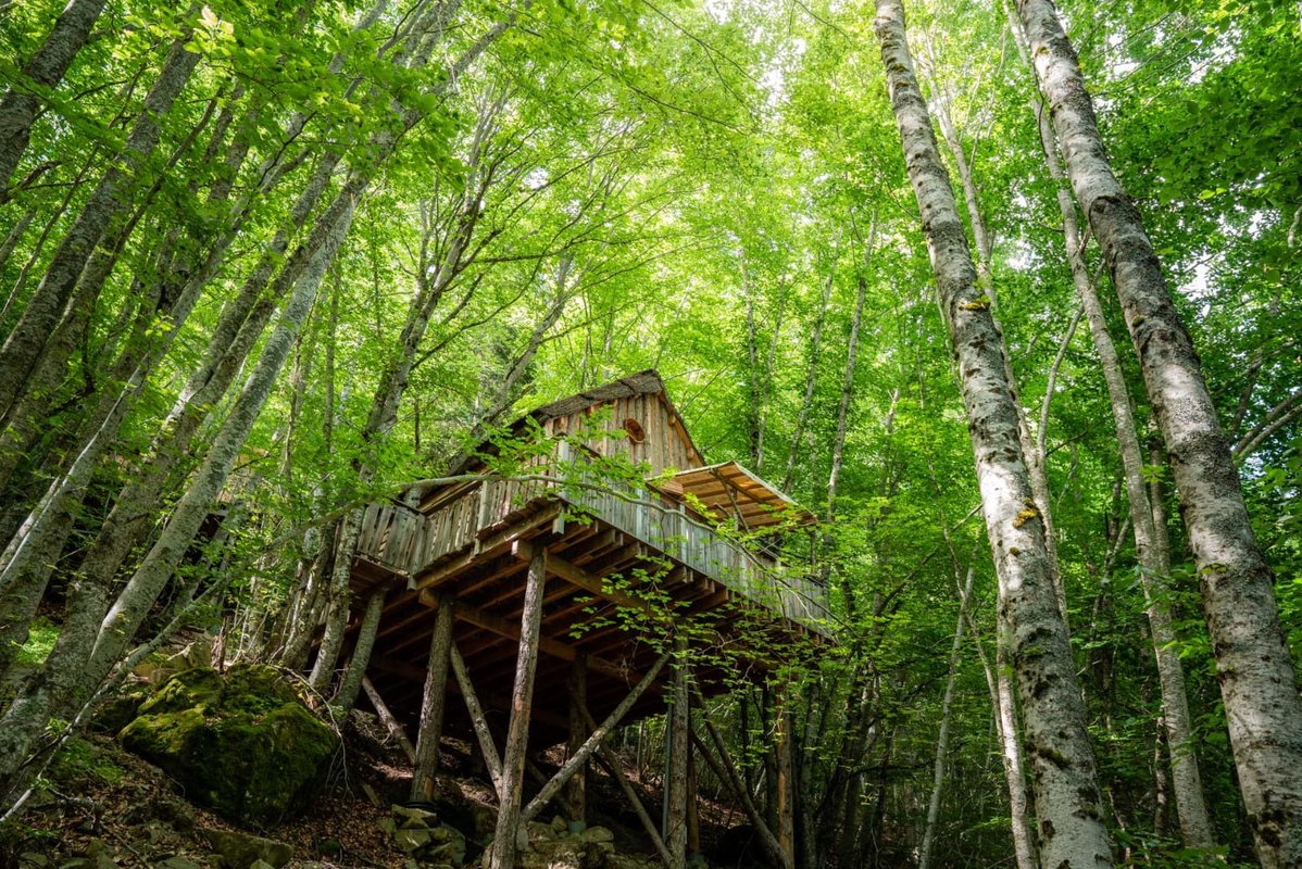 Cabane Spa des Trolls à Saint Léger Les Mélèzes (1)