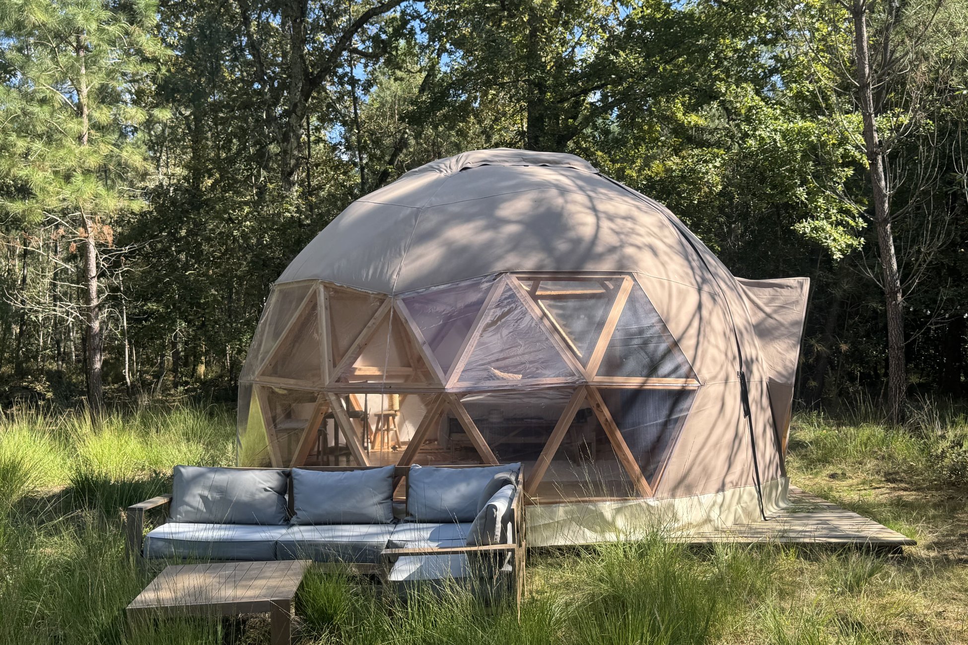 Hébergement UnicStay : Dôme d'Amagui au cœur de la forêt Landaise à Le Barp
