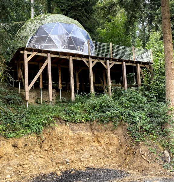 Hébergement AbracadaRoom : Cassiopée & Spa : Dôme Géodésique pour nuitée à la belle étoile - Image 1