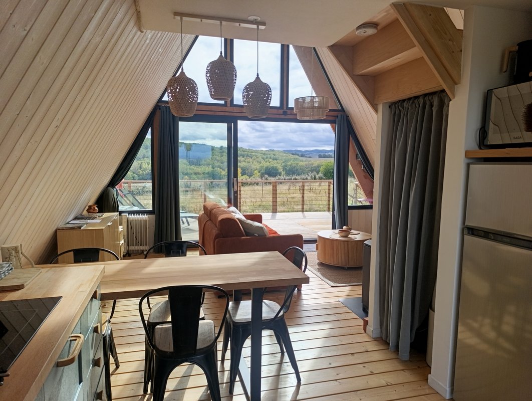 La Cabane des Biquets - Vue sur les collines à Mazerolles Du Razés (2)